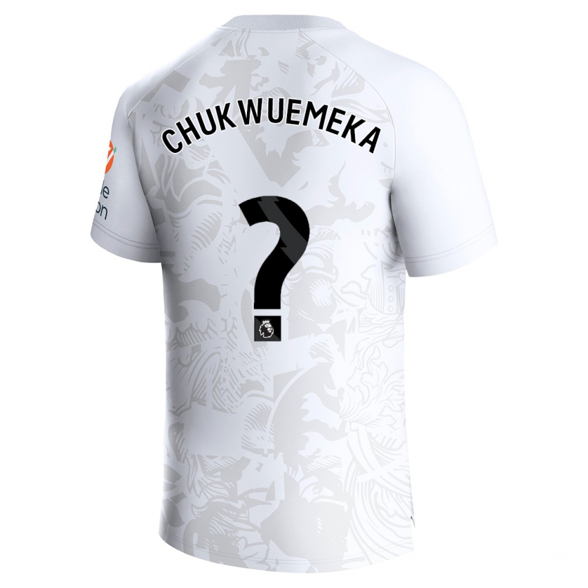 Mujer Camiseta Caleb Chukwuemeka #0 Blanco 2ª Equipación 2023/24 La Camisa