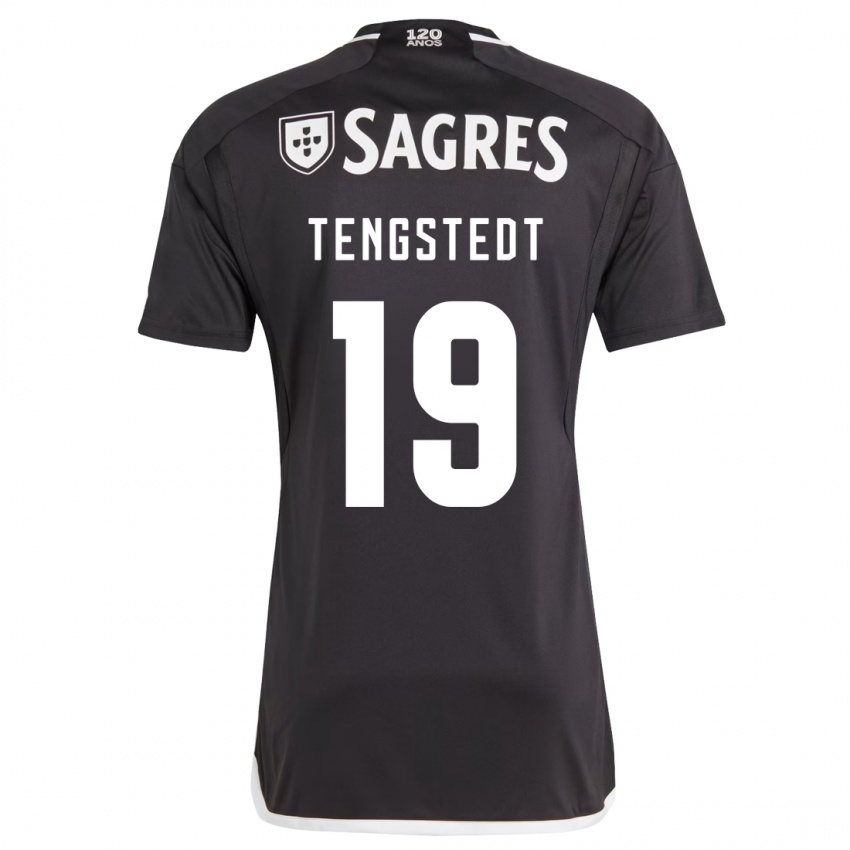Mujer Camiseta Casper Tengstedt #19 Negro 2ª Equipación 2023/24 La Camisa
