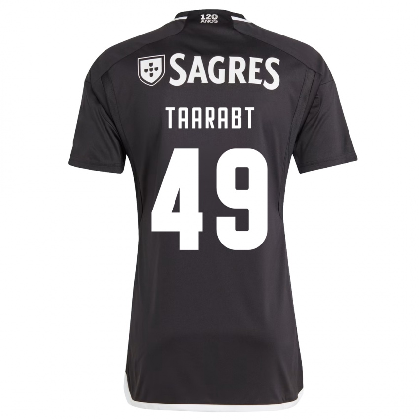 Mujer Camiseta Adel Taarabt #49 Negro 2ª Equipación 2023/24 La Camisa