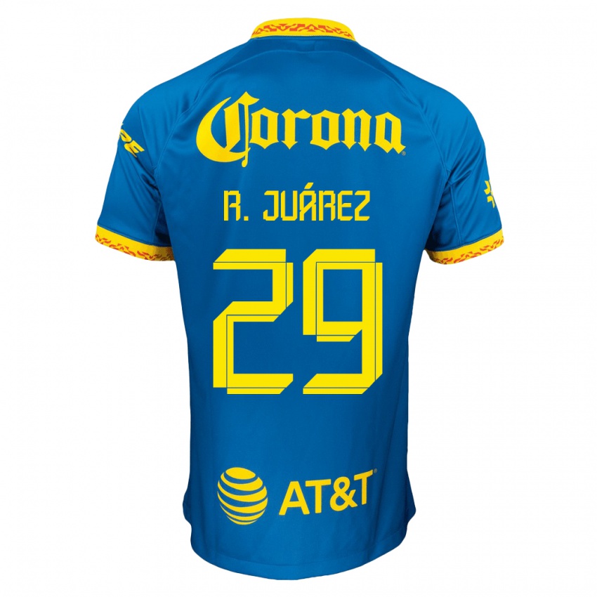 Mujer Camiseta Ramón Juárez #29 Azul 2ª Equipación 2023/24 La Camisa