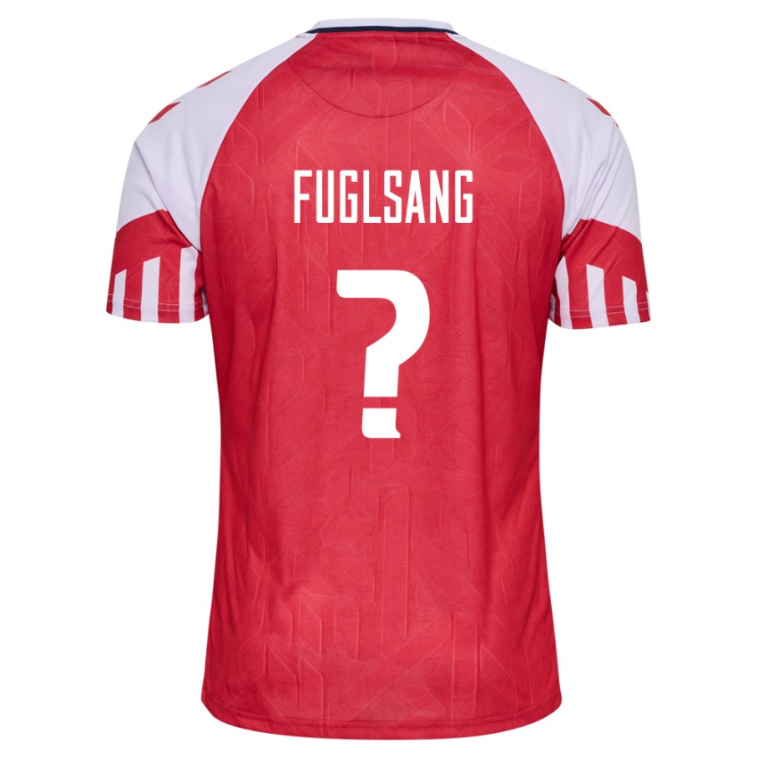Niño Camiseta Dinamarca Adam Fuglsang #0 Rojo 1ª Equipación 24-26 La Camisa