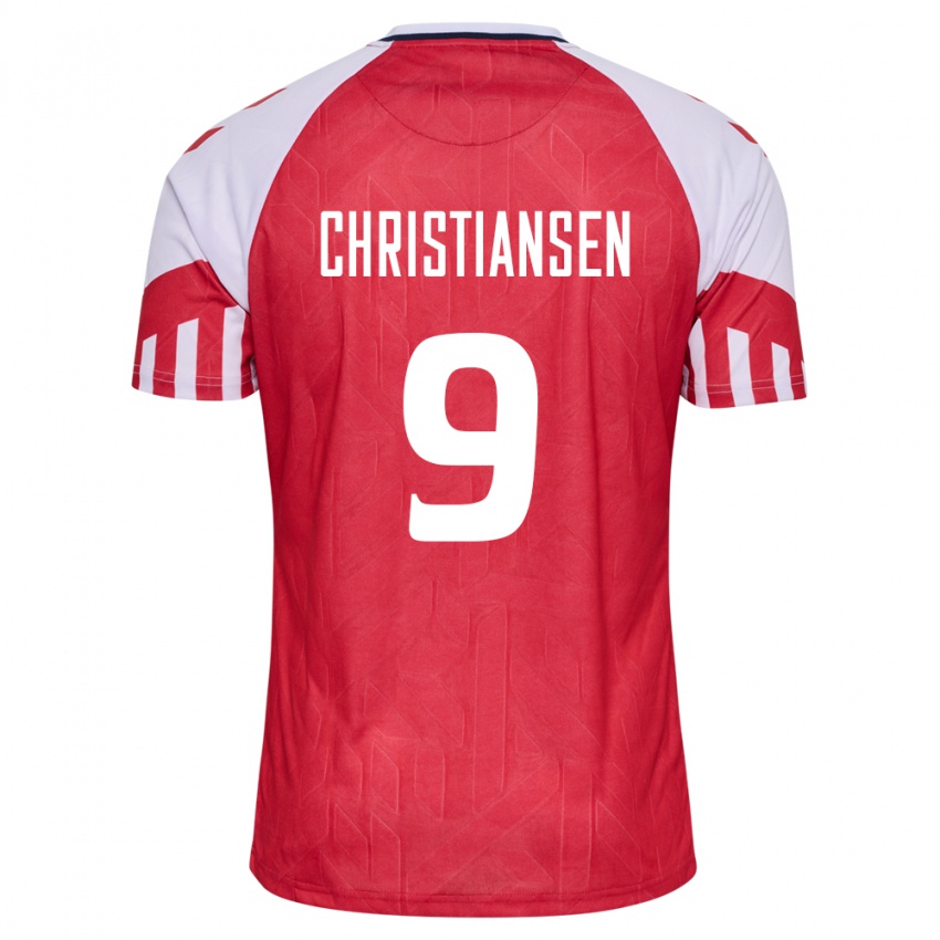 Niño Camiseta Dinamarca Nanna Christiansen #9 Rojo 1ª Equipación 24-26 La Camisa