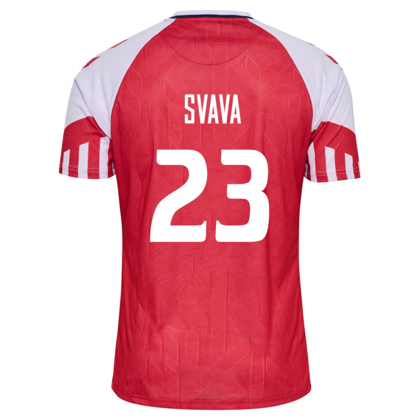 Niño Camiseta Dinamarca Sofie Svava #23 Rojo 1ª Equipación 24-26 La Camisa