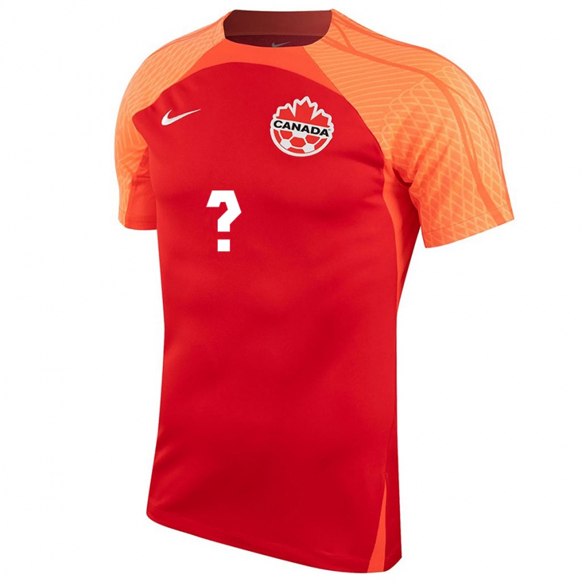 Niño Camiseta Canadá Mataeo Bunbury #0 Naranja 1ª Equipación 24-26 La Camisa