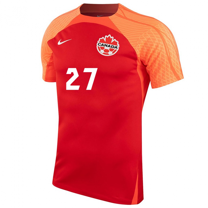 Niño Camiseta Canadá Sura Yekka #27 Naranja 1ª Equipación 24-26 La Camisa