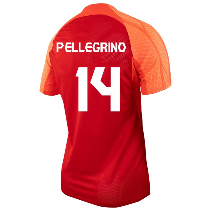 Niño Camiseta Canadá Gabriel Pellegrino #14 Naranja 1ª Equipación 24-26 La Camisa