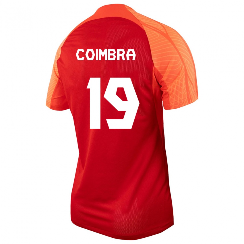 Niño Camiseta Canadá Tiago Coimbra #19 Naranja 1ª Equipación 24-26 La Camisa