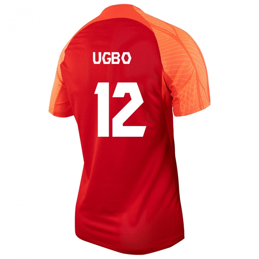 Niño Camiseta Canadá Ike Ugbo #12 Naranja 1ª Equipación 24-26 La Camisa