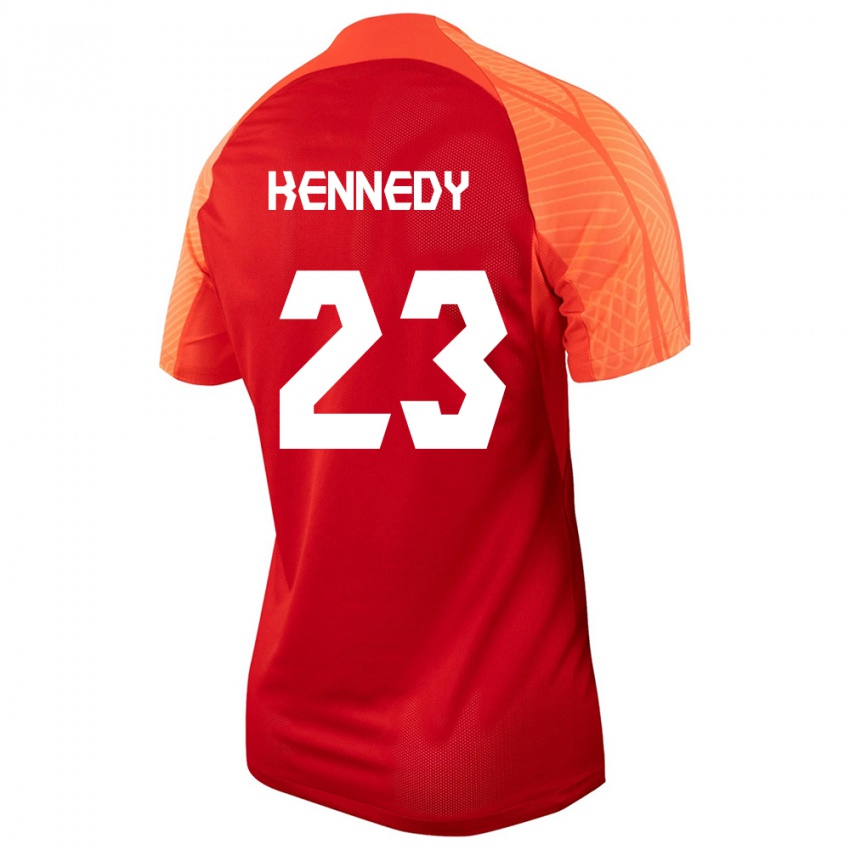 Niño Camiseta Canadá Scott Kennedy #23 Naranja 1ª Equipación 24-26 La Camisa