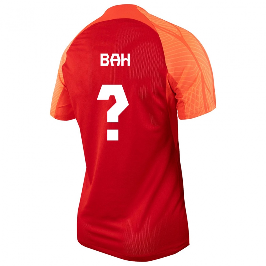 Niño Camiseta Canadá Elage Bah #0 Naranja 1ª Equipación 24-26 La Camisa