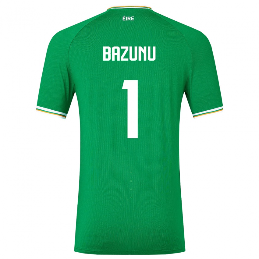 Niño Camiseta Irlanda Gavin Bazunu #1 Verde 1ª Equipación 24-26 La Camisa