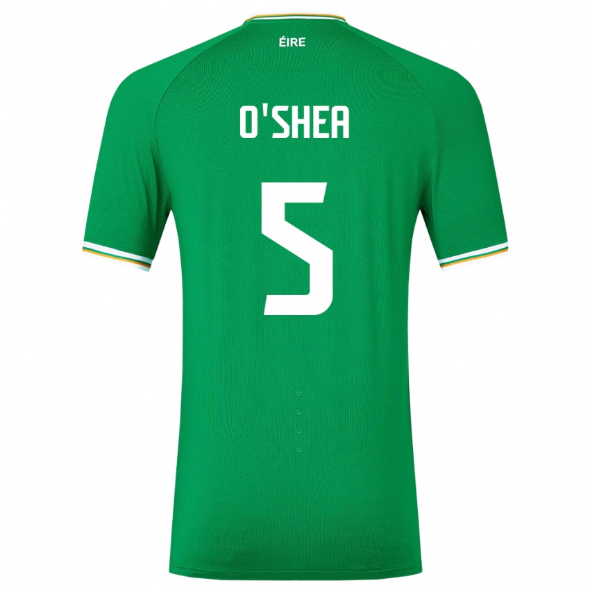 Niño Camiseta Irlanda Dara O'shea #5 Verde 1ª Equipación 24-26 La Camisa