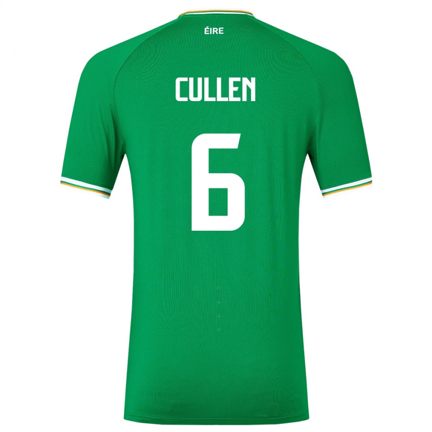 Niño Camiseta Irlanda Josh Cullen #6 Verde 1ª Equipación 24-26 La Camisa