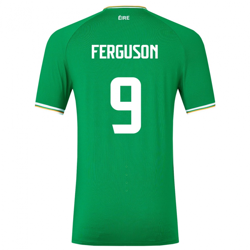 Niño Camiseta Irlanda Evan Ferguson #9 Verde 1ª Equipación 24-26 La Camisa