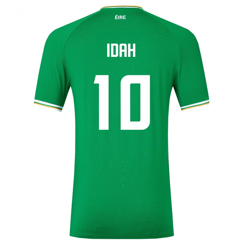 Niño Camiseta Irlanda Adam Idah #10 Verde 1ª Equipación 24-26 La Camisa