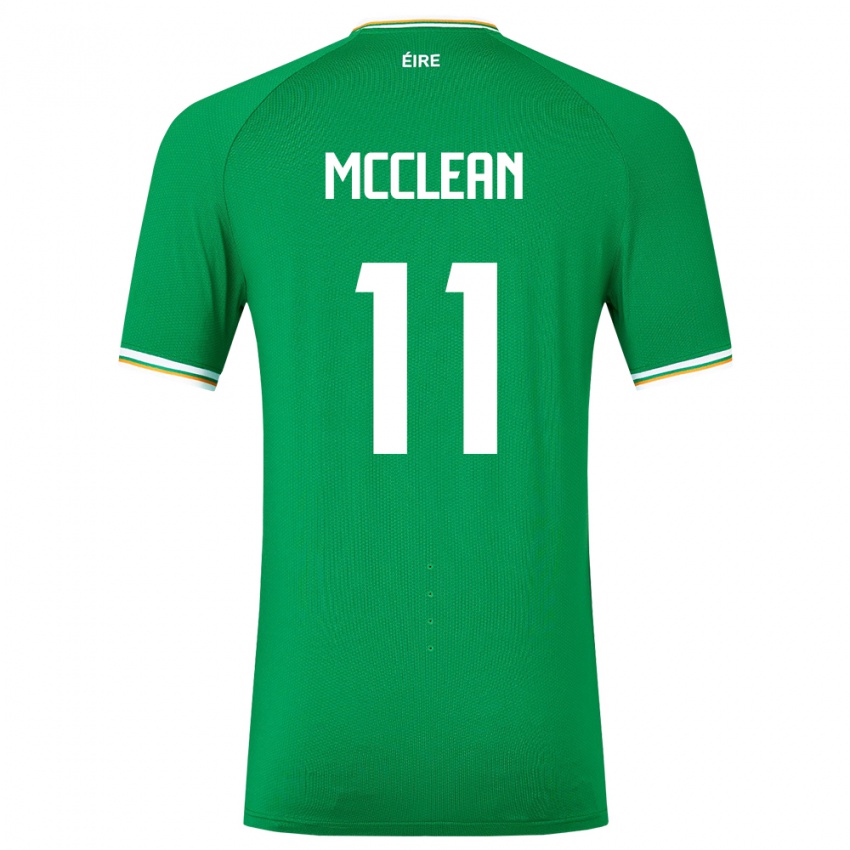 Niño Camiseta Irlanda James Mcclean #11 Verde 1ª Equipación 24-26 La Camisa