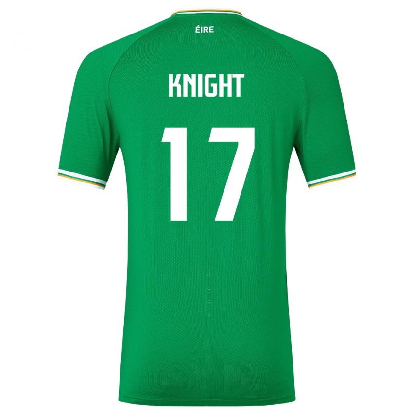 Niño Camiseta Irlanda Jason Knight #17 Verde 1ª Equipación 24-26 La Camisa