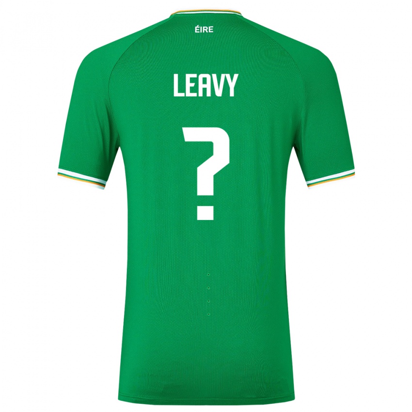 Niño Camiseta Irlanda Kian Leavy #0 Verde 1ª Equipación 24-26 La Camisa