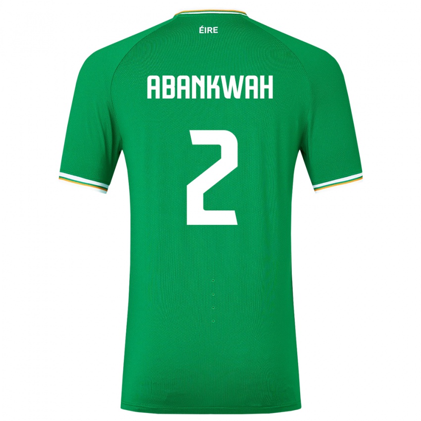 Niño Camiseta Irlanda James Abankwah #2 Verde 1ª Equipación 24-26 La Camisa
