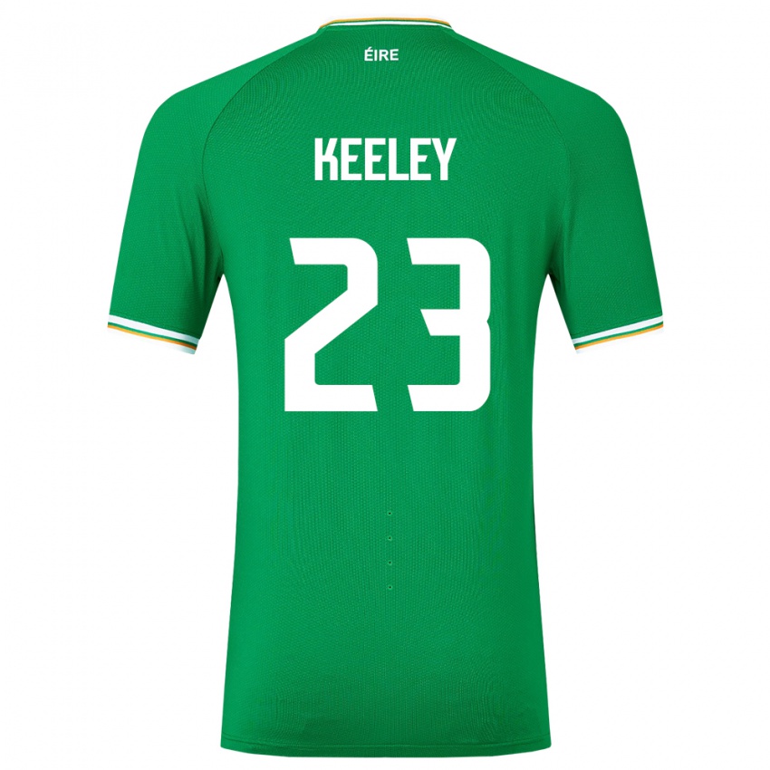 Niño Camiseta Irlanda Josh Keeley #23 Verde 1ª Equipación 24-26 La Camisa