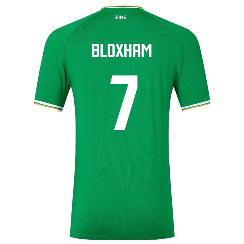 Niño Camiseta Irlanda Tom Bloxham #7 Verde 1ª Equipación 24-26 La Camisa