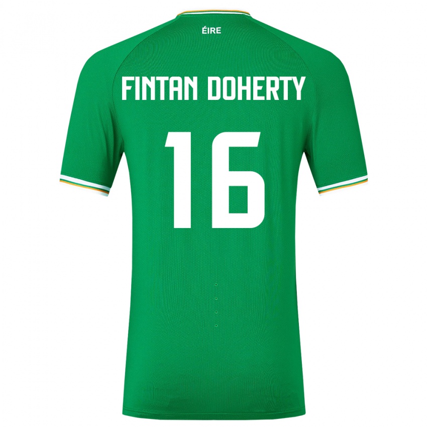 Niño Camiseta Irlanda Fintan Doherty #16 Verde 1ª Equipación 24-26 La Camisa