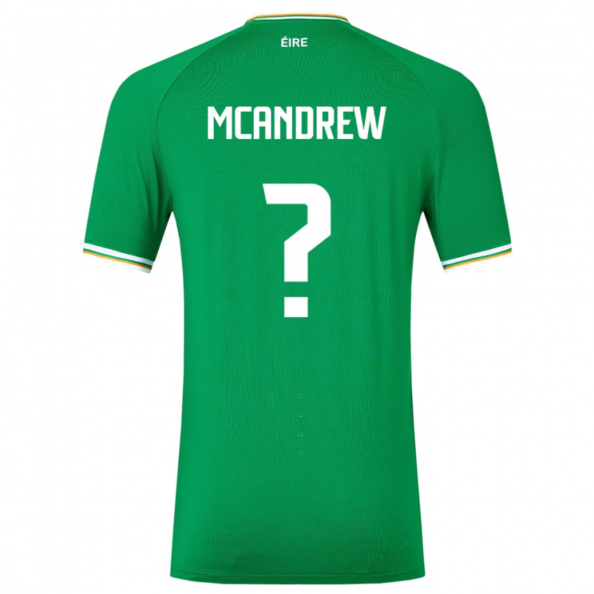 Niño Camiseta Irlanda Niall Mcandrew #0 Verde 1ª Equipación 24-26 La Camisa