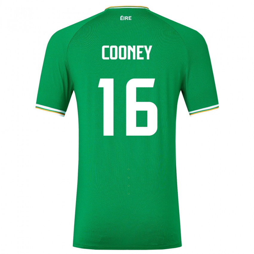 Niño Camiseta Irlanda Oisin Cooney #16 Verde 1ª Equipación 24-26 La Camisa