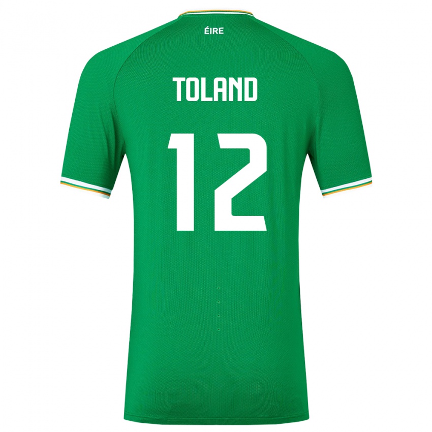 Niño Camiseta Irlanda Tyler Toland #12 Verde 1ª Equipación 24-26 La Camisa