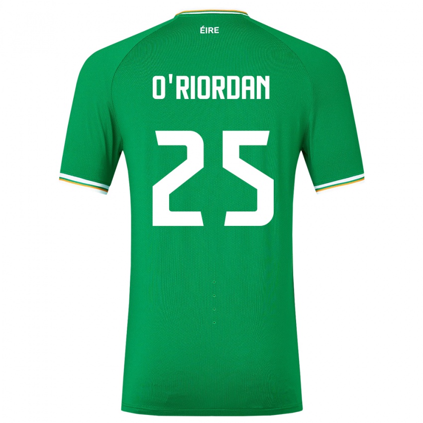 Niño Camiseta Irlanda Claire O'riordan #25 Verde 1ª Equipación 24-26 La Camisa