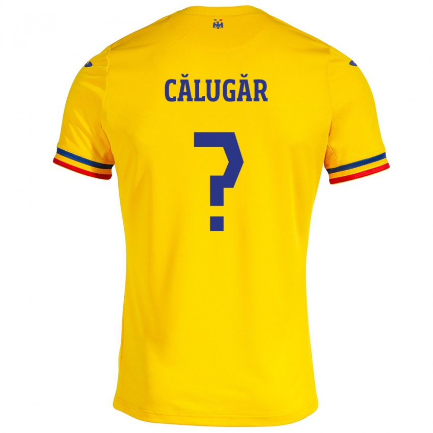 Niño Camiseta Rumania Răzvan Călugăr #0 Amarillo 1ª Equipación 24-26 La Camisa