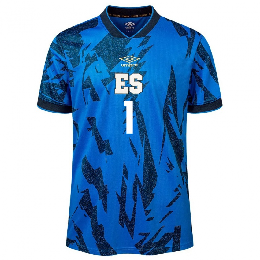 Niño Camiseta El Salvador Sergio Sibrián #1 Azul 1ª Equipación 24-26 La Camisa