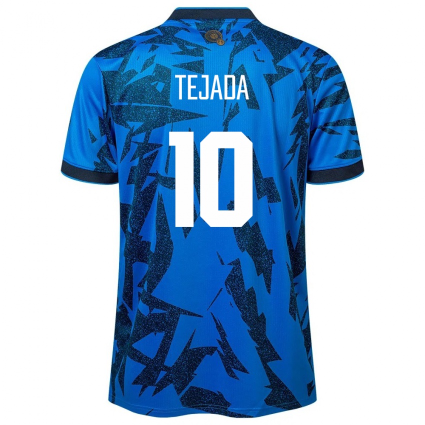 Niño Camiseta El Salvador Rafael Tejada #10 Azul 1ª Equipación 24-26 La Camisa