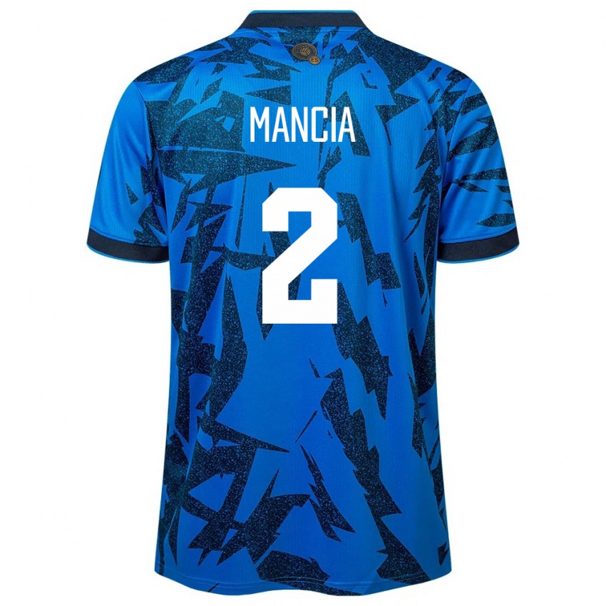 Niño Camiseta El Salvador Steven Mancia #2 Azul 1ª Equipación 24-26 La Camisa
