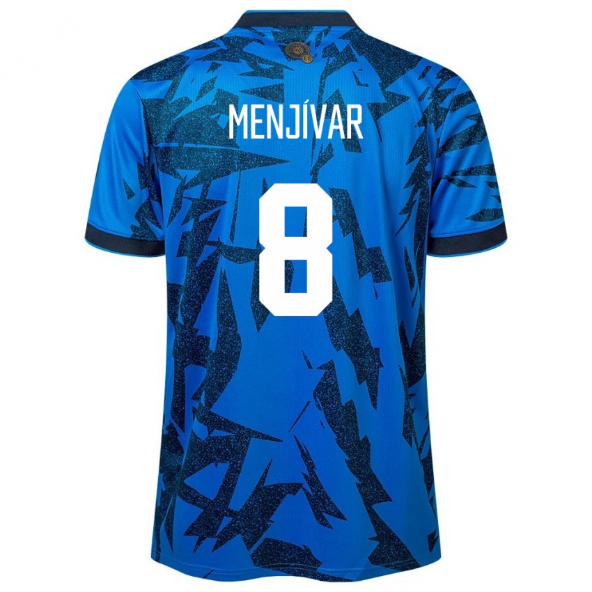 Niño Camiseta El Salvador Wálter Menjívar #8 Azul 1ª Equipación 24-26 La Camisa