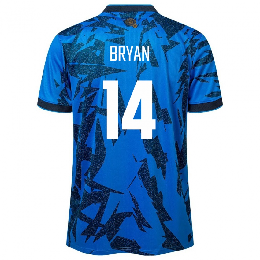 Niño Camiseta El Salvador Bryan Vásquez #14 Azul 1ª Equipación 24-26 La Camisa