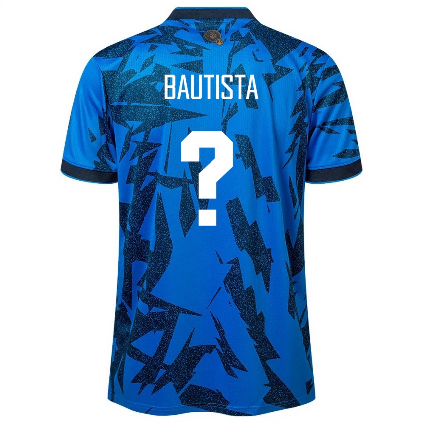 Niño Camiseta El Salvador Ezequiel Bautista #0 Azul 1ª Equipación 24-26 La Camisa