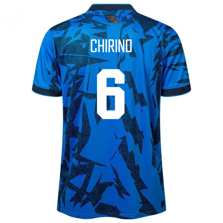 Niño Camiseta El Salvador Alejandra Chirino #6 Azul 1ª Equipación 24-26 La Camisa