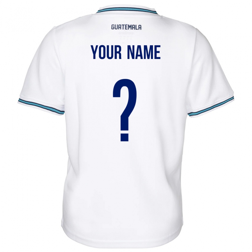 Niño Camiseta Guatemala Su Nombre #0 Blanco 1ª Equipación 24-26 La Camisa