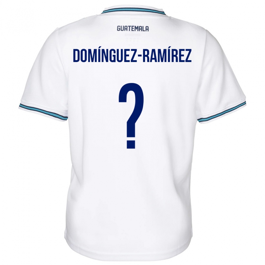 Niño Camiseta Guatemala Marco Domínguez-Ramírez #0 Blanco 1ª Equipación 24-26 La Camisa