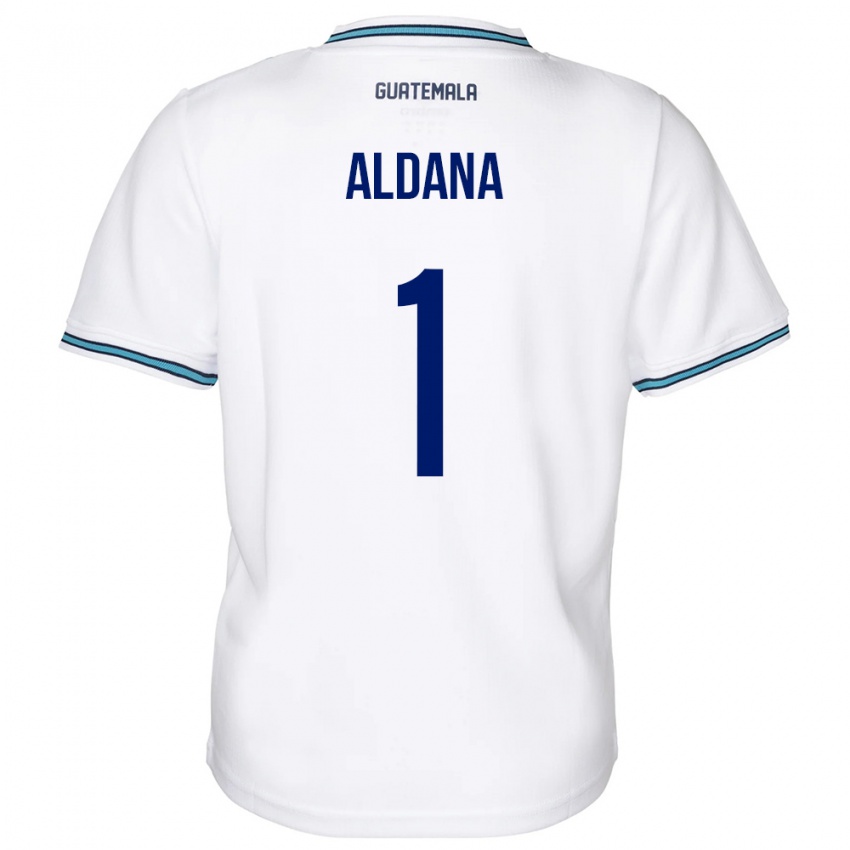 Niño Camiseta Guatemala David Aldana #1 Blanco 1ª Equipación 24-26 La Camisa