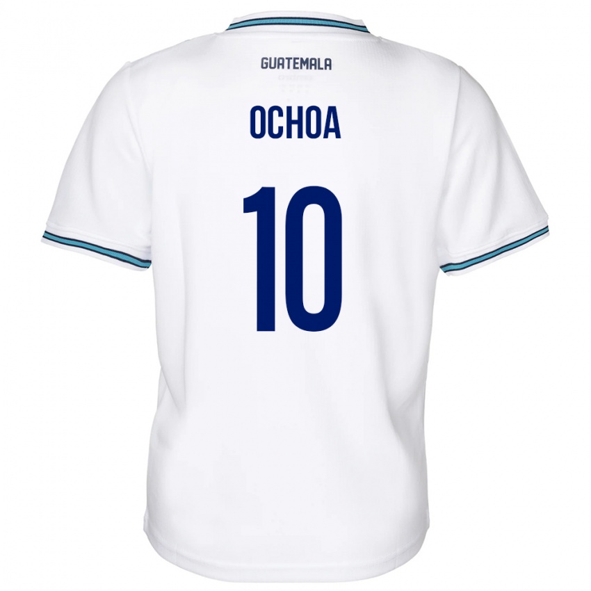 Niño Camiseta Guatemala José Ochoa #10 Blanco 1ª Equipación 24-26 La Camisa