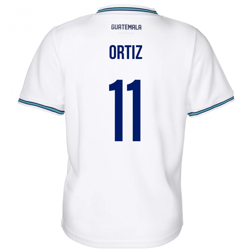 Niño Camiseta Guatemala Andersson Ortiz #11 Blanco 1ª Equipación 24-26 La Camisa