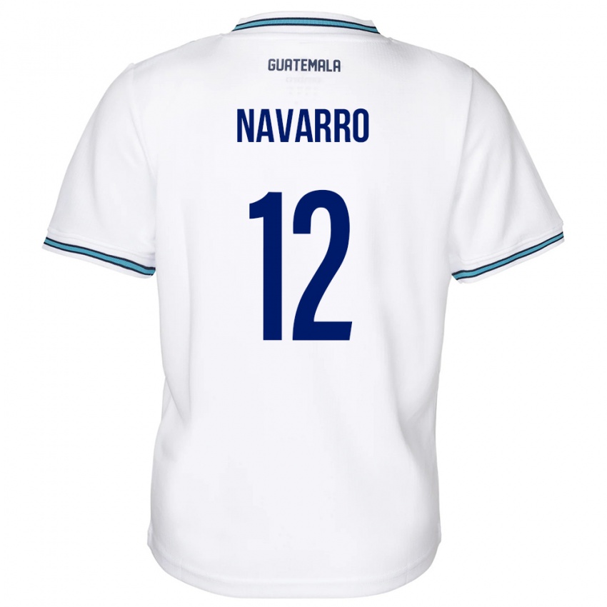 Niño Camiseta Guatemala Kenderson Navarro #12 Blanco 1ª Equipación 24-26 La Camisa