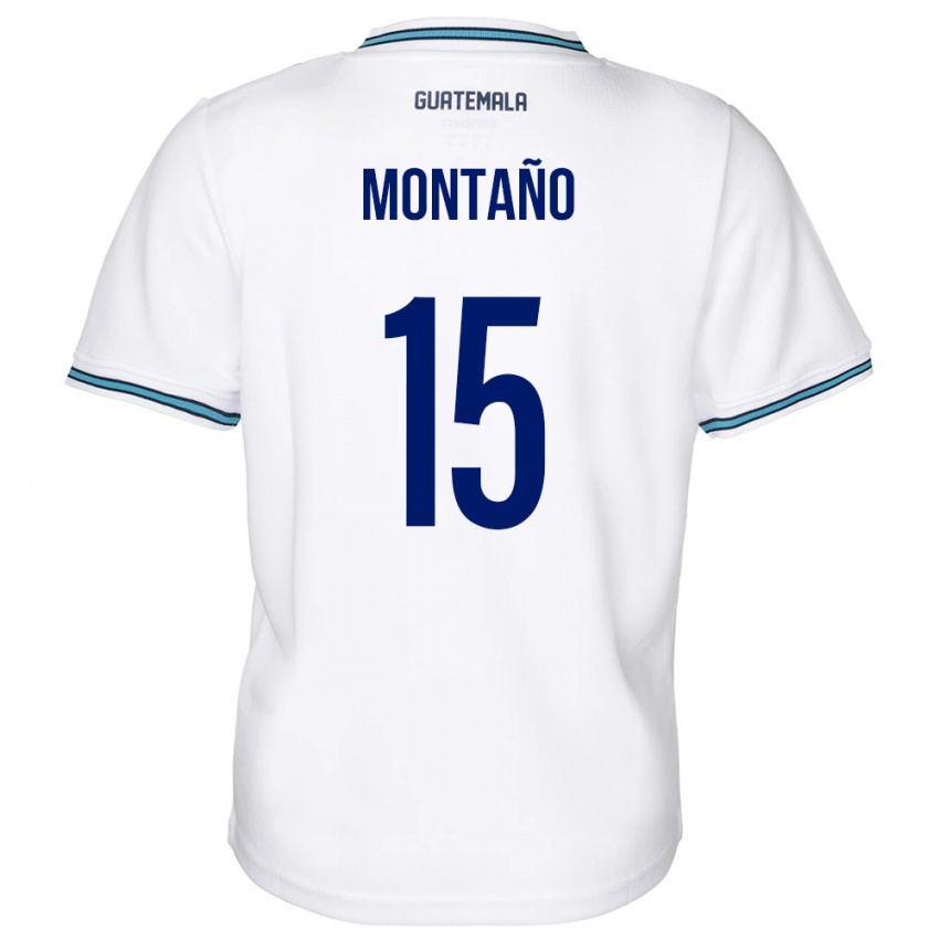 Niño Camiseta Guatemala Figo Montaño #15 Blanco 1ª Equipación 24-26 La Camisa