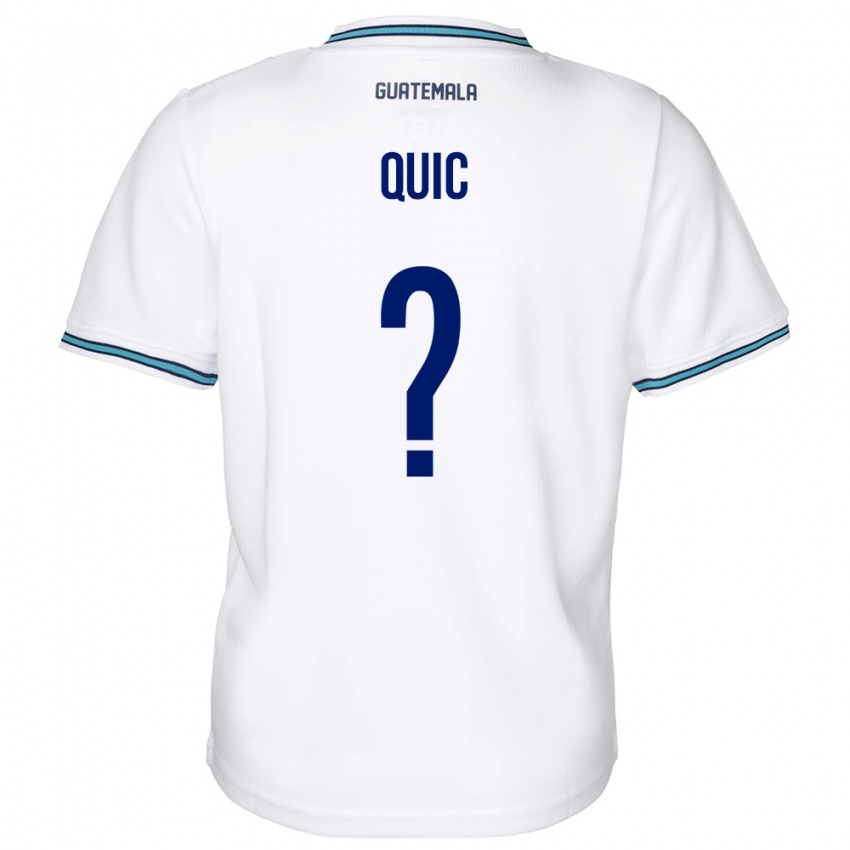 Niño Camiseta Guatemala Matthew Quic #0 Blanco 1ª Equipación 24-26 La Camisa