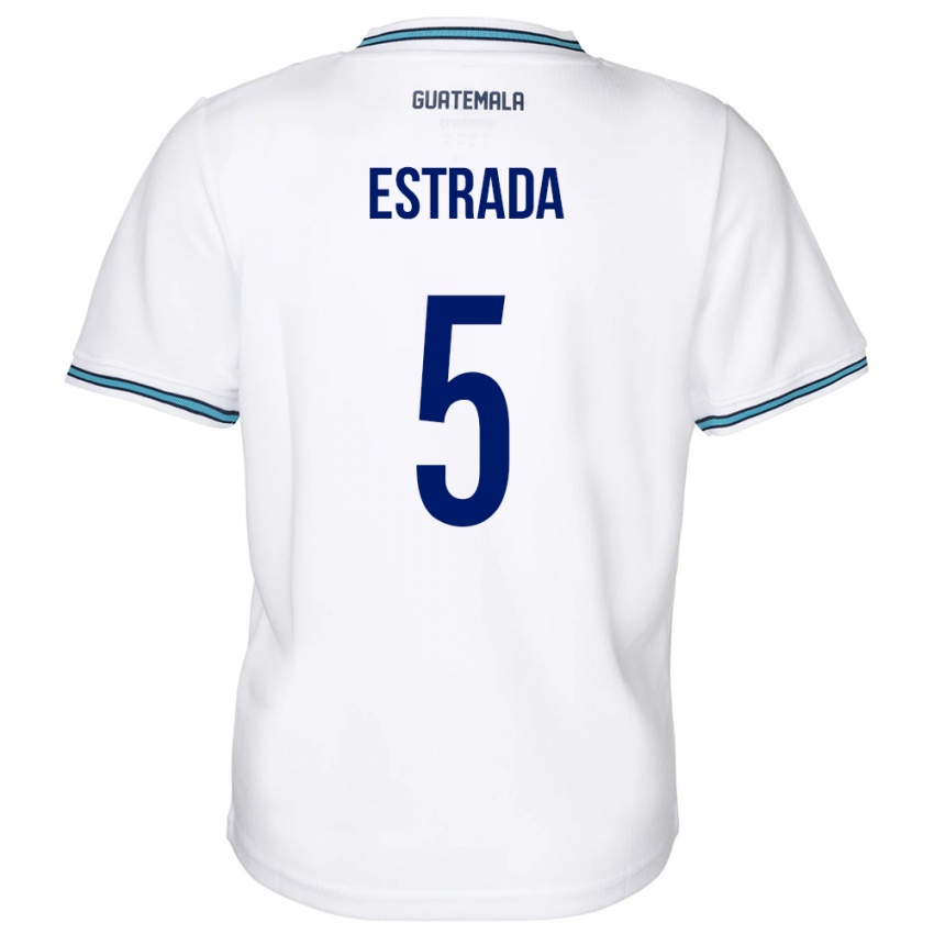 Niño Camiseta Guatemala Elizabeth Estrada #5 Blanco 1ª Equipación 24-26 La Camisa