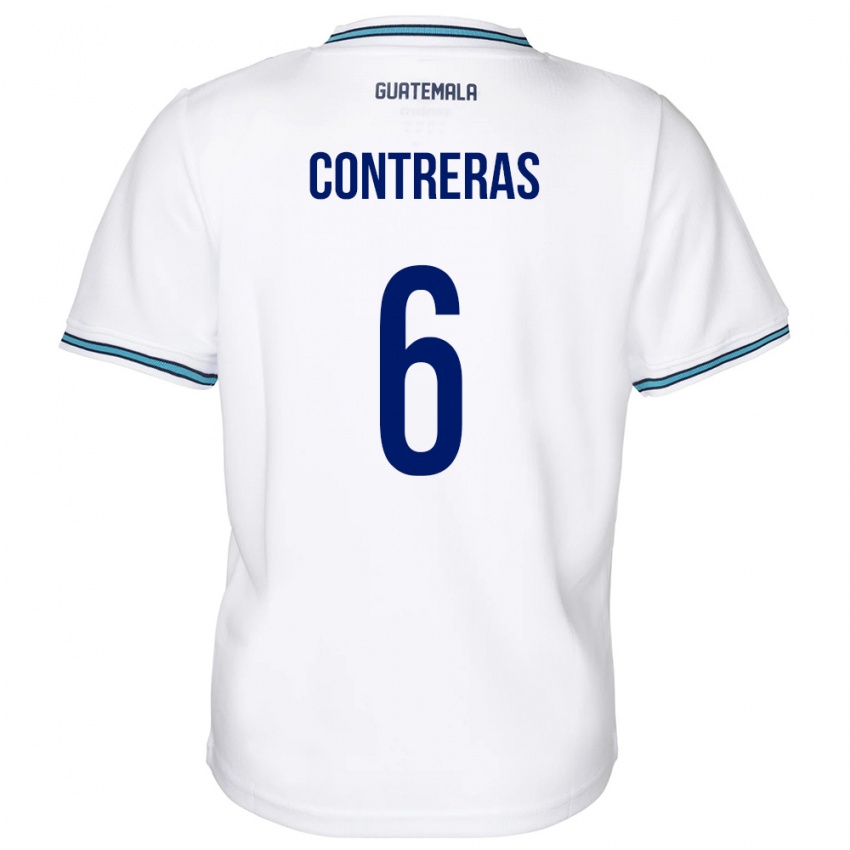 Niño Camiseta Guatemala María Contreras #6 Blanco 1ª Equipación 24-26 La Camisa