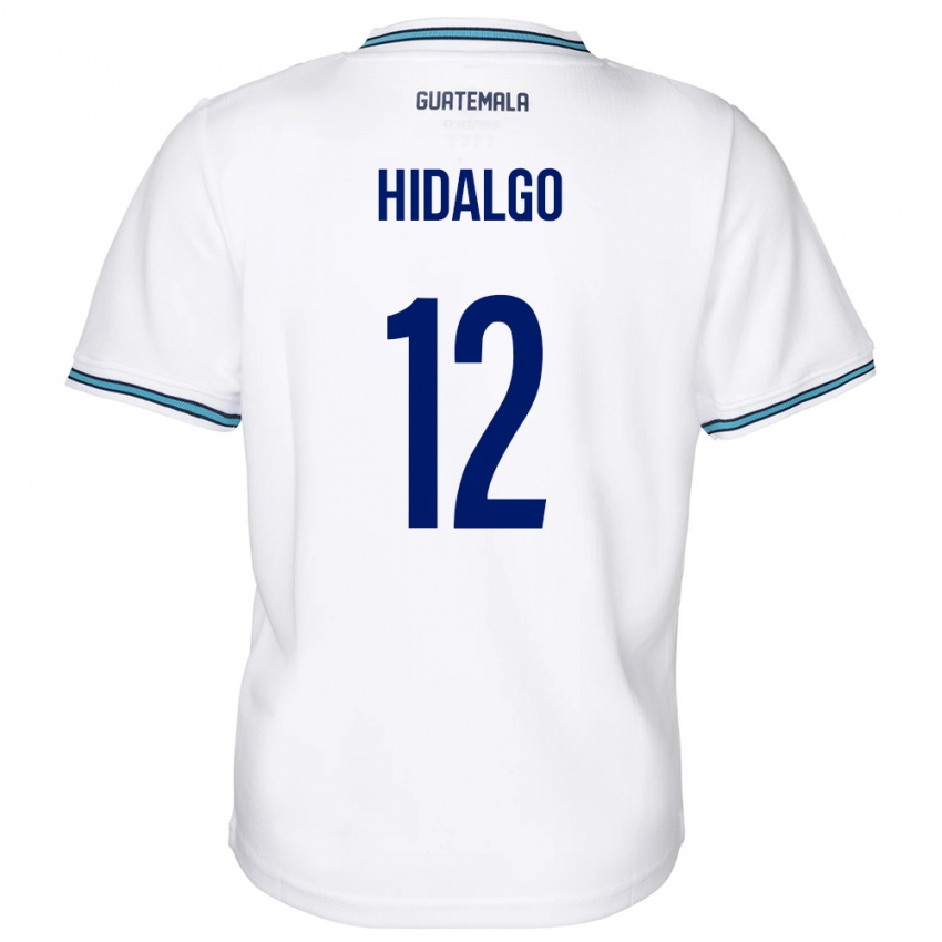 Niño Camiseta Guatemala Angie Hidalgo #12 Blanco 1ª Equipación 24-26 La Camisa