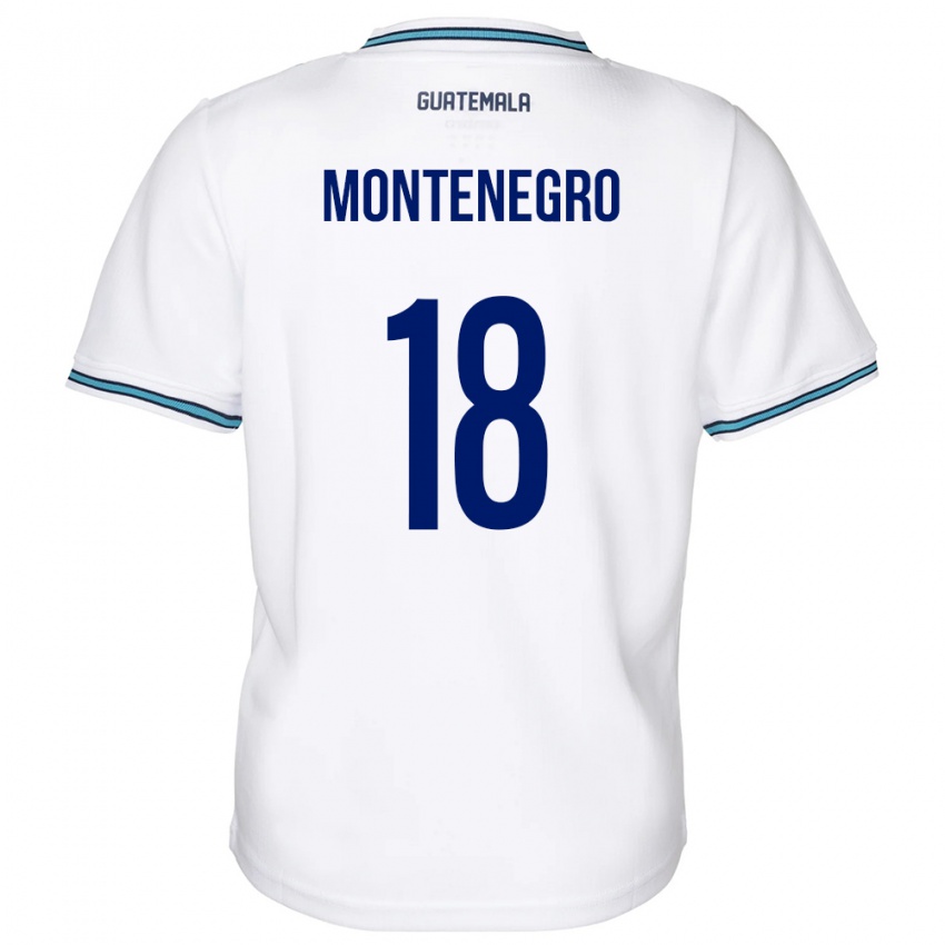 Niño Camiseta Guatemala Vivian Montenegro #18 Blanco 1ª Equipación 24-26 La Camisa